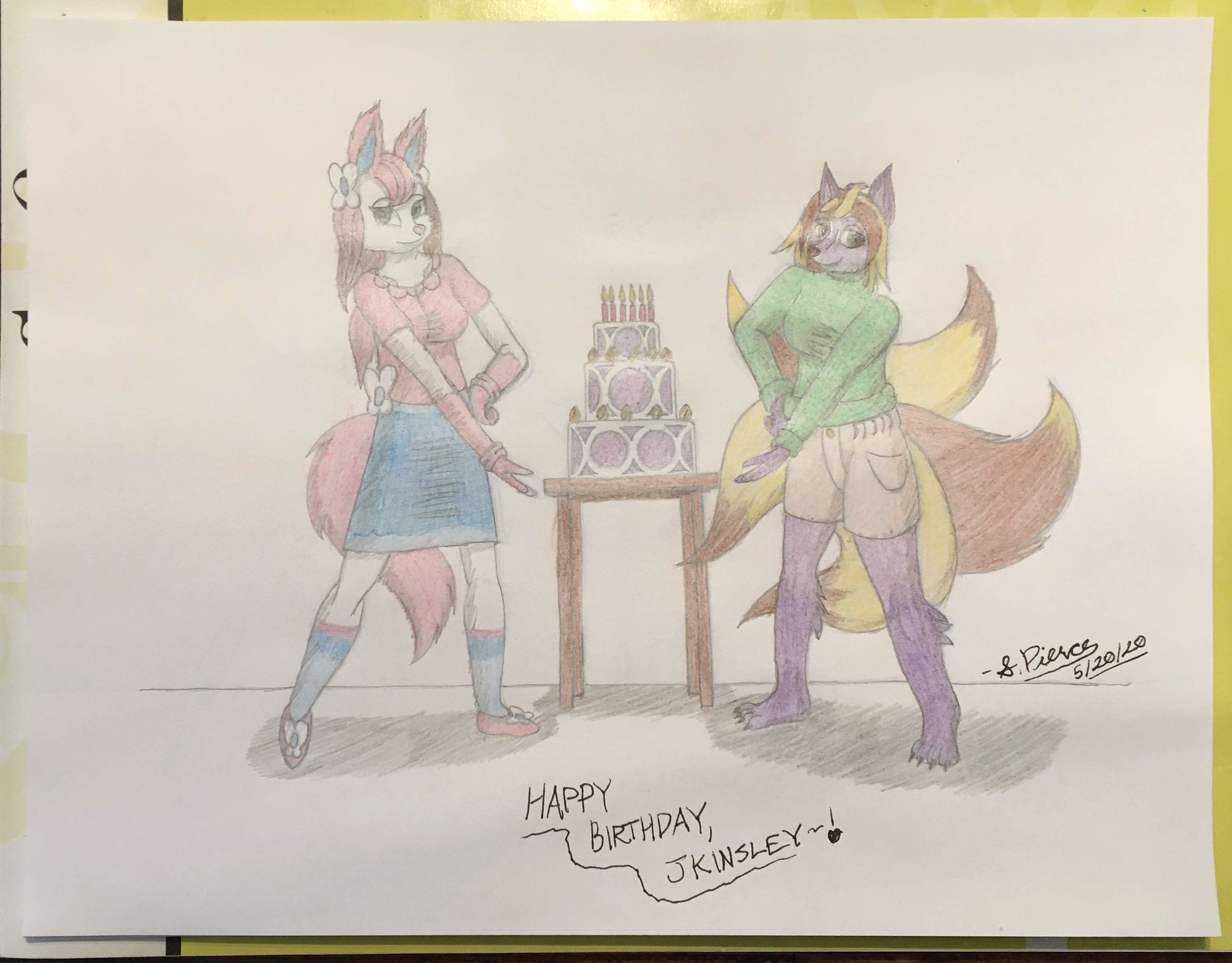 Birthday Art for Aurora Kinsley